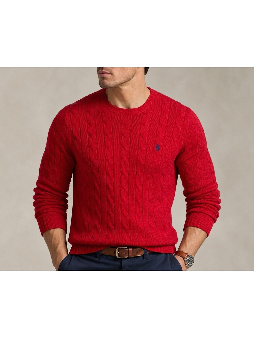 Polo Ralph Lauren Men's Crewneck Red Pony Sweater Tall XXL NWT